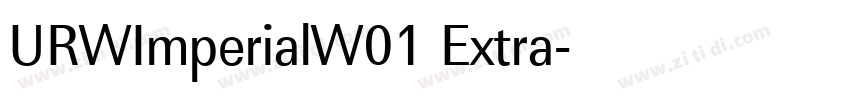 URWImperialW01 Extra字体转换